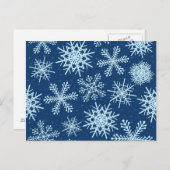 Sneeuwvlokken, briefkaart (Voorkant / Achterkant)
