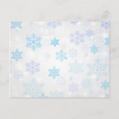 Sneeuwvlokken Briefkaart (Voorkant)
