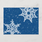 Sneeuwvlokken Briefkaart (Voorkant)