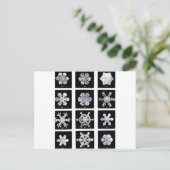 Sneeuwvlokken Briefkaart (Staand voorkant)