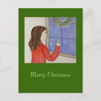 sneeuwvlokken briefkaart