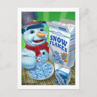 sneeuwvlokken briefkaart