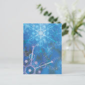 Sneeuwvlokken Briefkaarten (Staand voorkant)