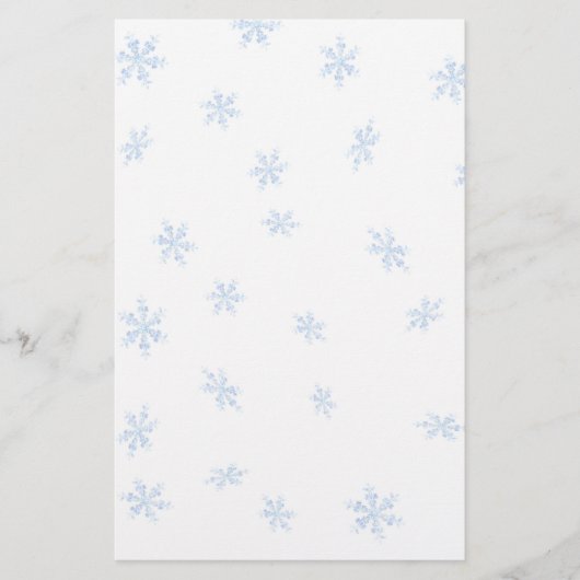 Sneeuwvlokken Briefpapier (Voorkant)