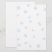 Sneeuwvlokken Briefpapier (Voorkant / Achterkant)