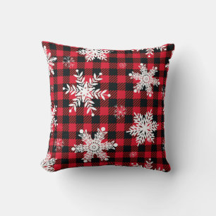 Sneeuwvlokken & Buffel Plaid: Winter Charme Kussen