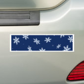 Sneeuwvlokken Bumpersticker (Op auto)