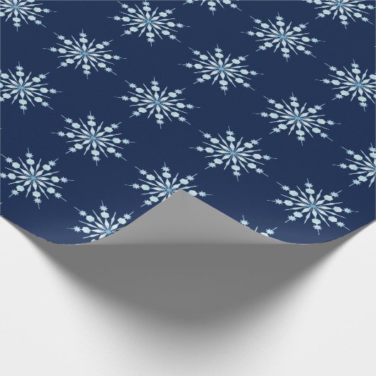 Sneeuwvlokken Cadeaupapier (Hoek)