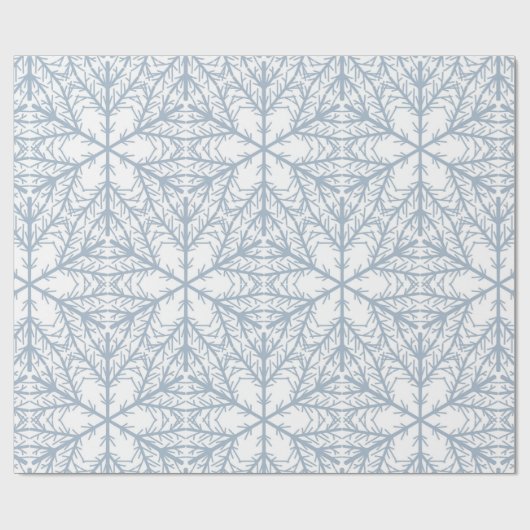 Sneeuwvlokken Cadeaupapier (Vlak)