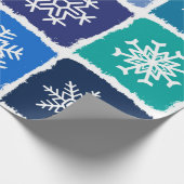 Sneeuwvlokken Cadeaupapier (Hoek)
