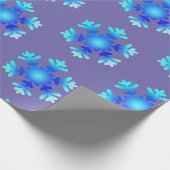 Sneeuwvlokken Cadeaupapier (Hoek)