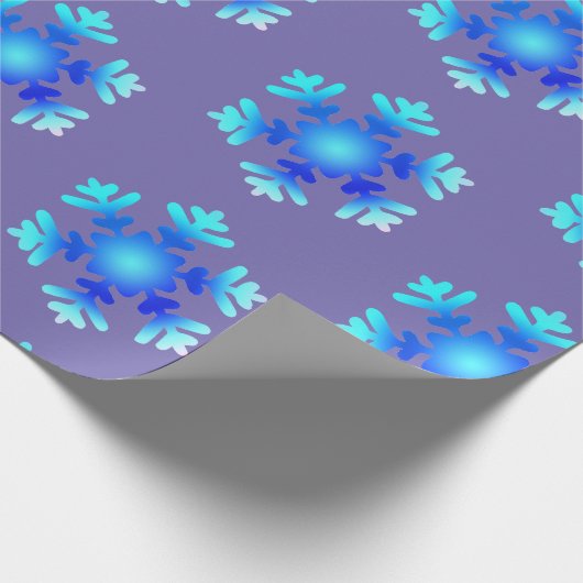 Sneeuwvlokken Cadeaupapier (Hoek)