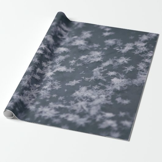 Sneeuwvlokken Cadeaupapier (Uitgerold)