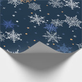 Sneeuwvlokken Cadeaupapier (Hoek)