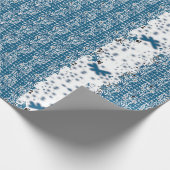 Sneeuwvlokken Cadeaupapier (Hoek)