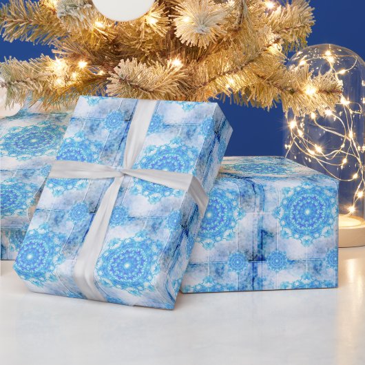 Sneeuwvlokken Cadeaupapier (Feestdagen)