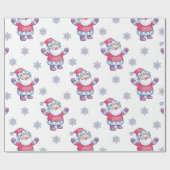 Sneeuwvlokken Cadeaupapier (Vlak)