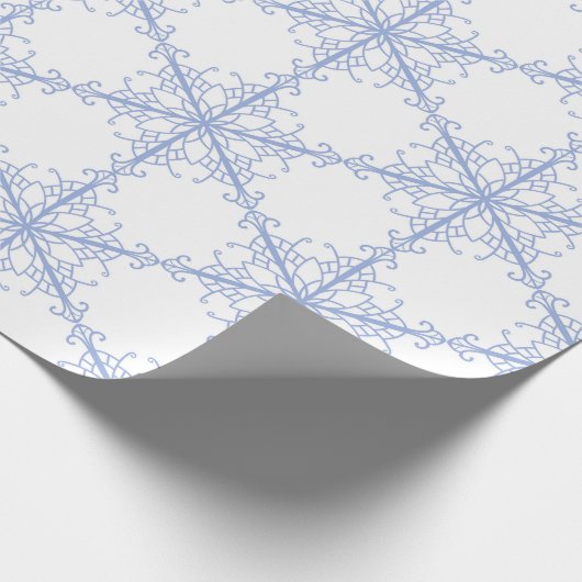 Sneeuwvlokken Cadeaupapier (Hoek)