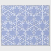 Sneeuwvlokken Cadeaupapier (Vlak)