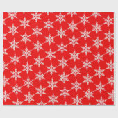 Sneeuwvlokken Cadeaupapier (Vlak)