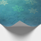 "Sneeuwvlokken" Cadeaupapier (Hoek)