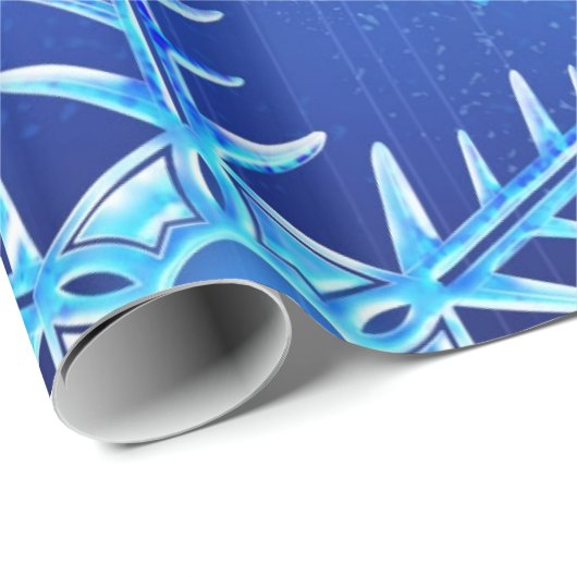 Sneeuwvlokken Cadeaupapier (Rol Hoek)