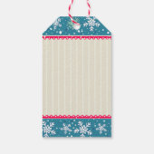 Sneeuwvlokken & Cadeaus Cadeau Labels Cadeaulabel (Achterkant)