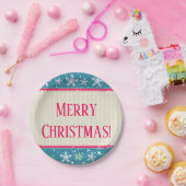 Sneeuwvlokken & Cadeaus Papieren Bordje (Feest)