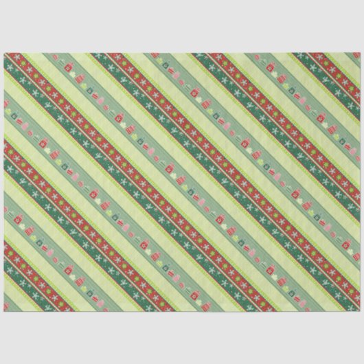 Sneeuwvlokken & Cadeaus Tissue Paper Tissuepapier (Voorkant)