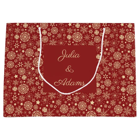 Sneeuwvlokken Cadeautas (Voorkant)