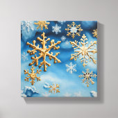 Sneeuwvlokken Canvas Afdruk (Voorkant)