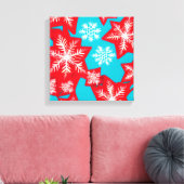 Sneeuwvlokken Canvas Afdruk (Insitu (Woonkamer))
