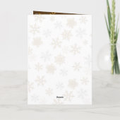 Sneeuwvlokken Christelijke Kerstmis-Kaarten met sc Feestdagen Kaart (Achterkant)