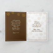 Sneeuwvlokken Christelijke Kerstmis-Kaarten met sc Feestdagen Kaart (Binnen)