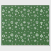 Sneeuwvlokken Christmas Pine Tree Green Extra Larg Cadeaupapier (Vlak)