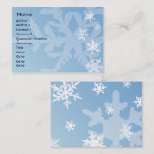 Sneeuwvlokken - Chubby Visitekaartje (Voorkant / Achterkant)