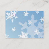 Sneeuwvlokken - Chubby Visitekaartje (Achterkant)