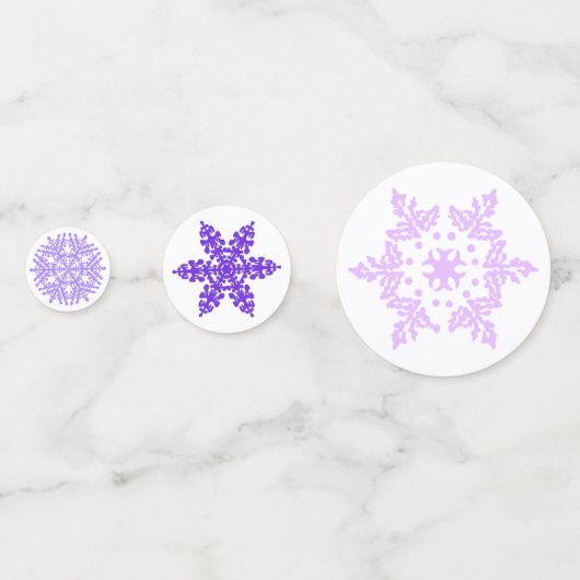 sneeuwvlokken confetti (Achterkanten)