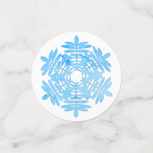 sneeuwvlokken confetti (Kleine voorkant)