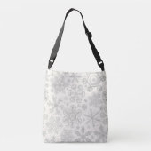 Sneeuwvlokken Crossbody Tas (Achterkant)