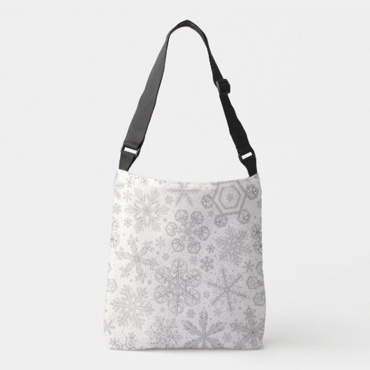 Sneeuwvlokken Crossbody Tas (Voorkant)