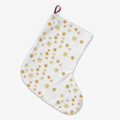 Sneeuwvlokken Custom Christmas Stocking Grote Kerstsok (Voorkant (Hangend))