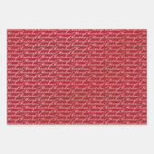 Sneeuwvlokken Custom Vakantie Vrolijk Kerstfeest Inpakpapier Vel (Voorkant)