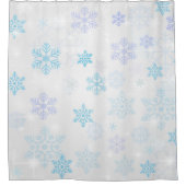 Sneeuwvlokken Douchegordijn (Voorkant)