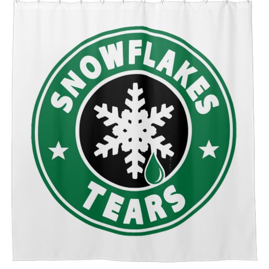 sneeuwvlokken douchegordijn (Voorkant)