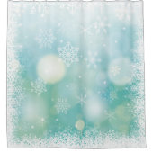 Sneeuwvlokken Douchegordijn (Voorkant)