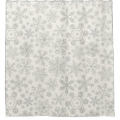 Sneeuwvlokken Douchegordijn (Voorkant)