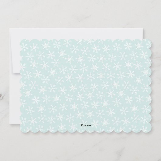 Sneeuwvlokken | Duitse Kaart van de Foto van de (Achterkant)