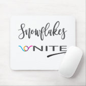 Sneeuwvlokken-Eenheden! Politiek liberaal verzet Muismat (Met muis)