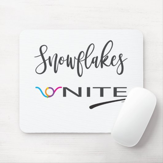 Sneeuwvlokken-Eenheden! Politiek liberaal verzet Muismat (Met muis)